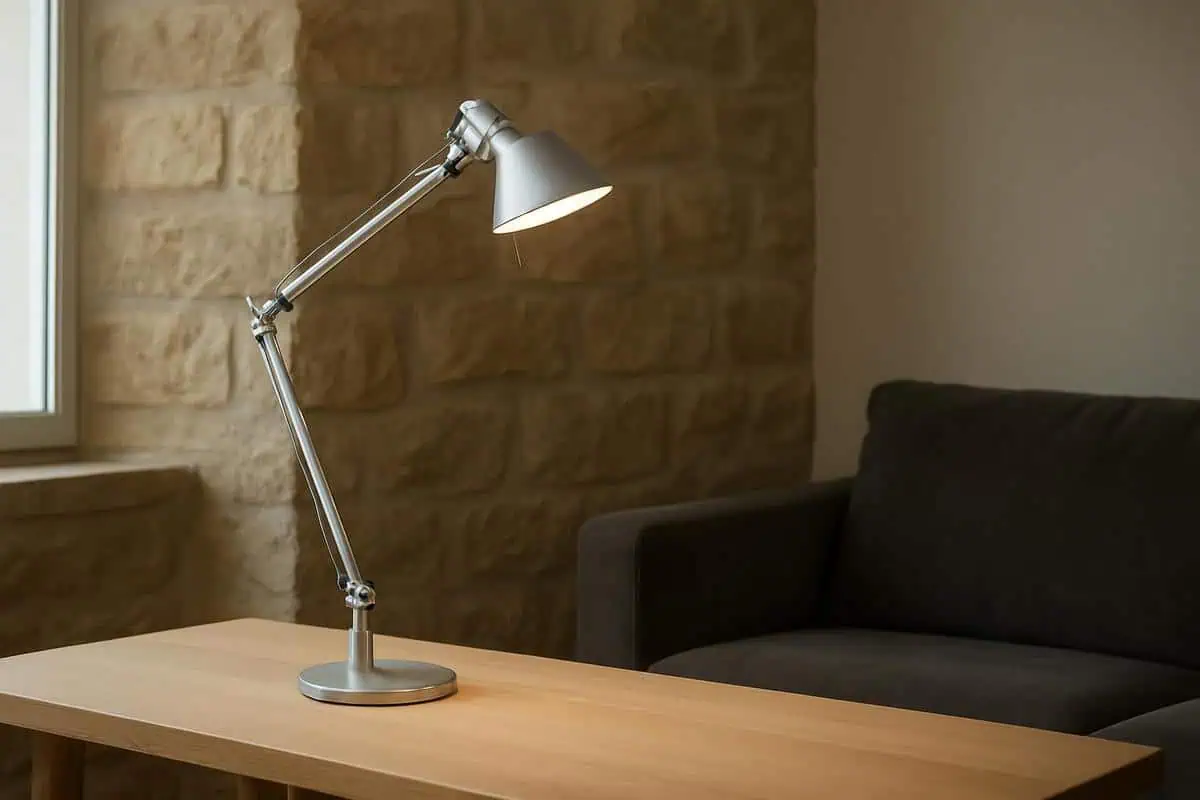 Lampe de bureau bras articule Tolomeo Micro eclairage cible petit espace LED ajustable