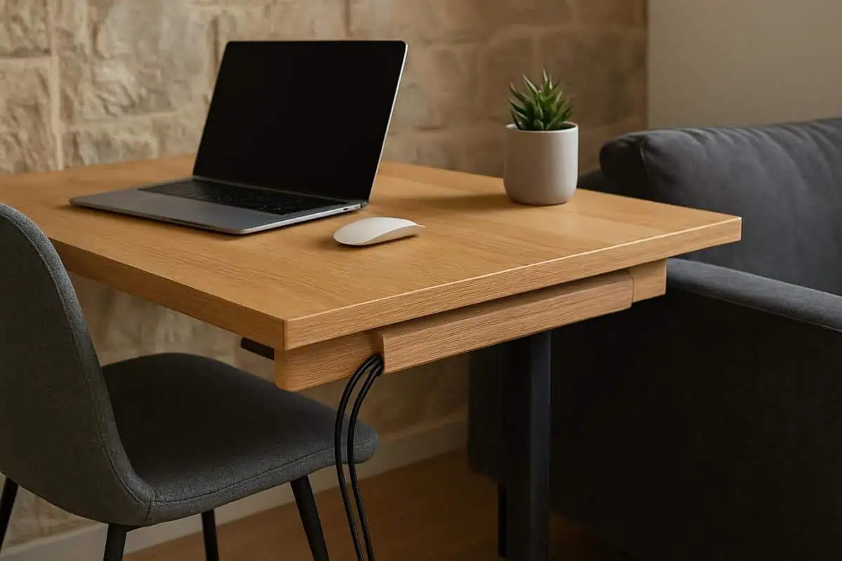 Tiroirs suspendus cache-cables D-Line bureau petit espace organisation rangement