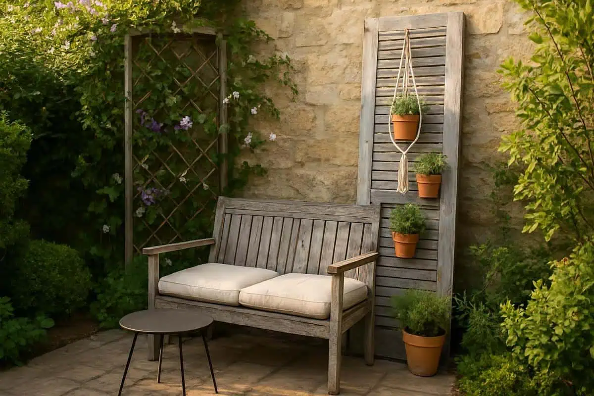 Déco jardin avec vieux volets : 9 idées faciles à adopter