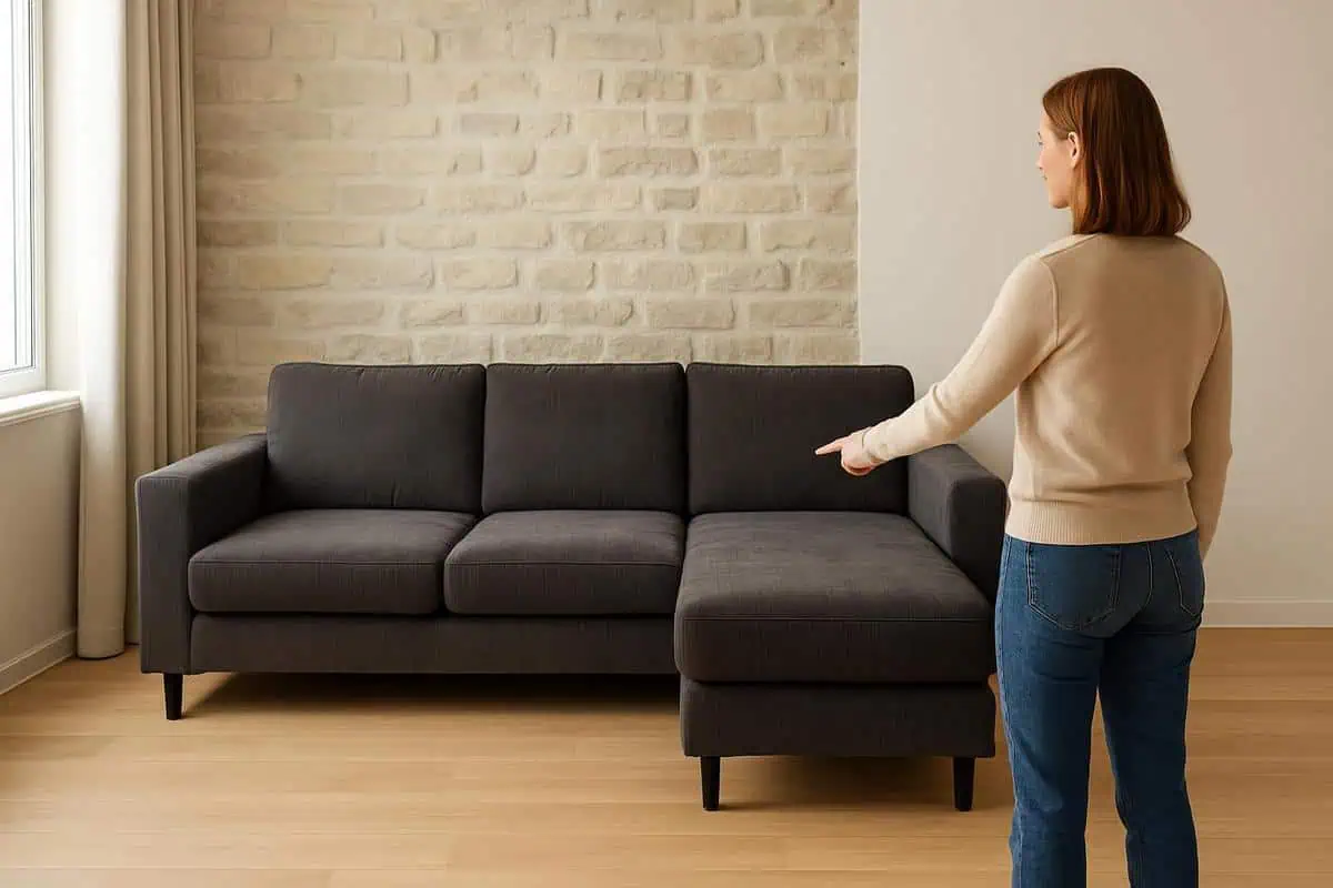 canapé d'angle réversible convertible angle gauche angle droit modulable configuration