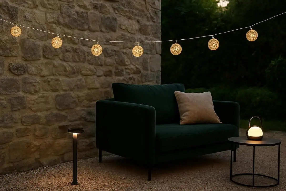 guirlandes solaires avec globes rotin naturel et papier washi pour eclairage zen harmonieux